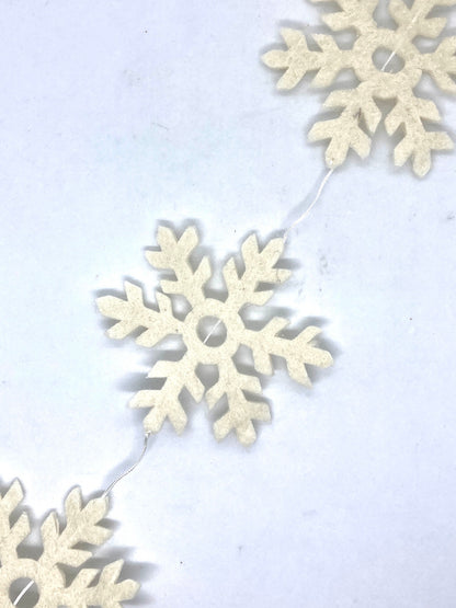 Snowy Felt Garland