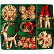 29 Piece Straw Ornaments