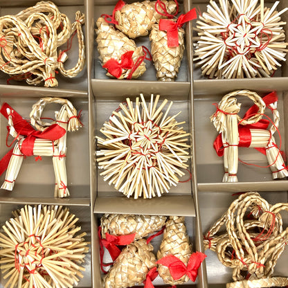 Swedish Straw Ornaments 40 pc set