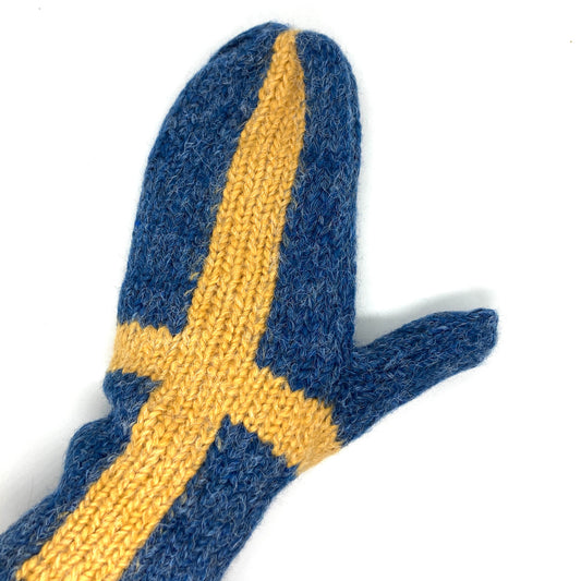 Swedish Flag Mittens