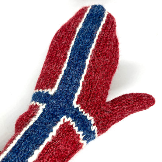 Norwegian Flag Mittens