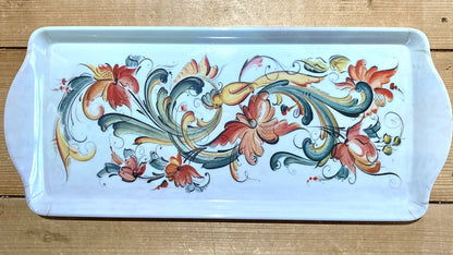 Lise Lorentzen Cream Rosmaling Serving Tray