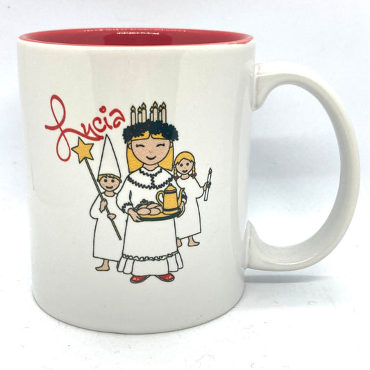 Santa Lucia, Star Boy, Attendant Coffee Mug (White handle)
