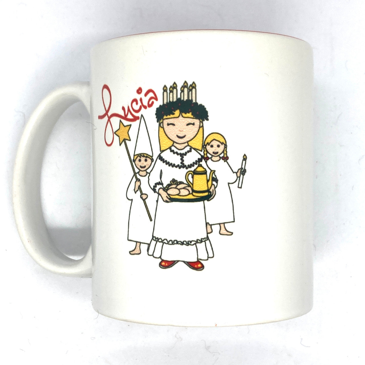 Santa Lucia, Star Boy, Attendant Coffee Mug (White handle)