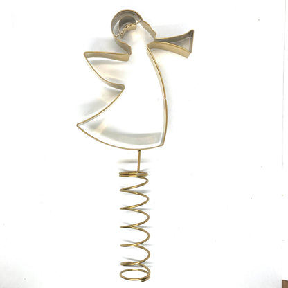 Metal Angel Tree Topper (Gold)