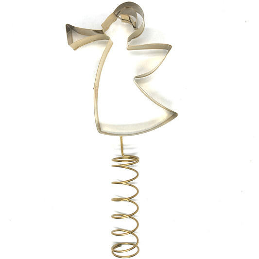 Metal Angel Tree Topper (Gold)