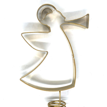 Metal Angel Tree Topper (Gold)