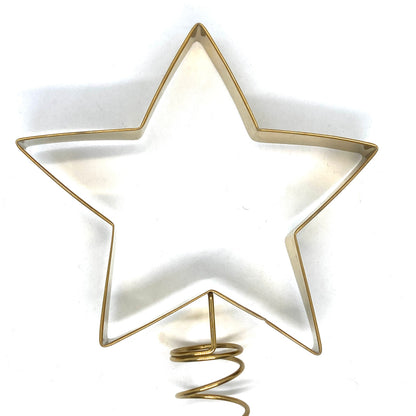 Metal Star Tree Topper (Gold)