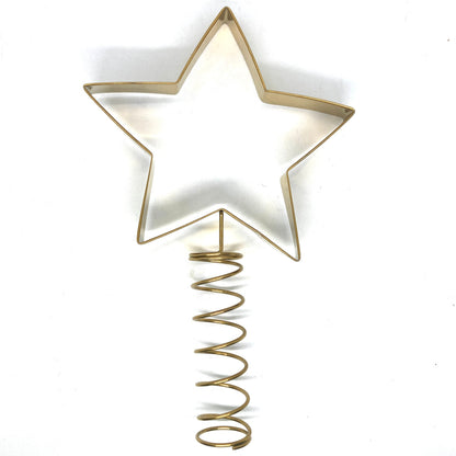 Metal Star Tree Topper (Gold)