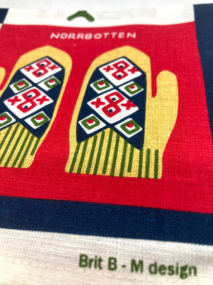 Swedish Folk Winter Kitchen Towel