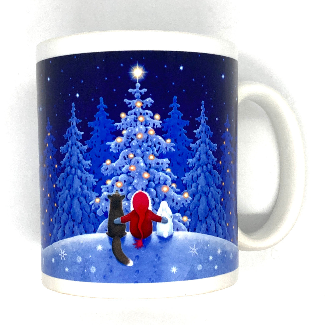 Santa, Fox, And Bunny Mug