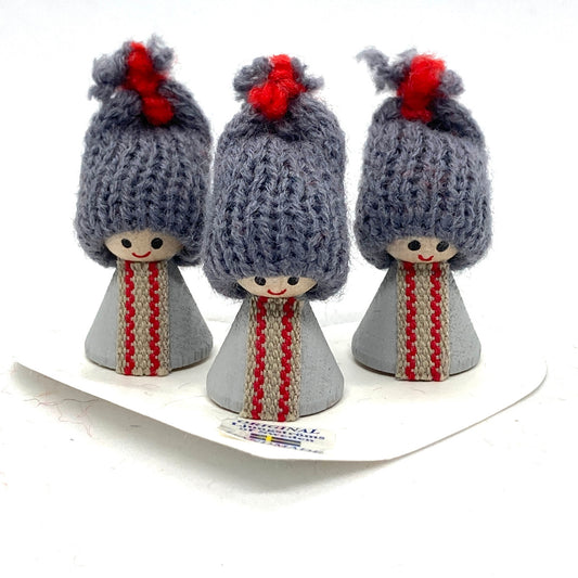 Mini Tomten, Set of 3 (Grey)