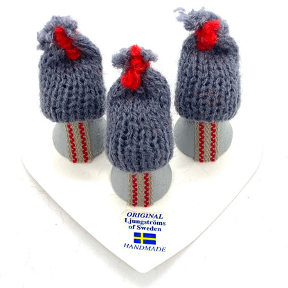 Mini Tomten, Set of 3 (Grey)