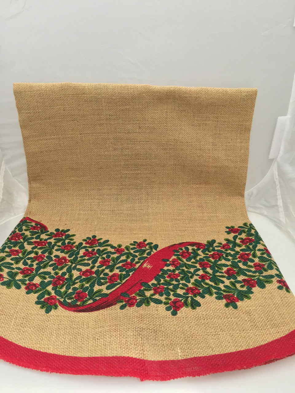 Lingonberry Bush Christmas Tree Skirt
