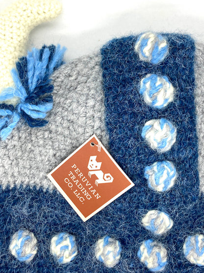 Knit Viking Helmet (Blue)