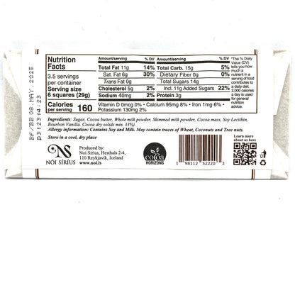 Icelandic Milk Chocolate Bar 100g