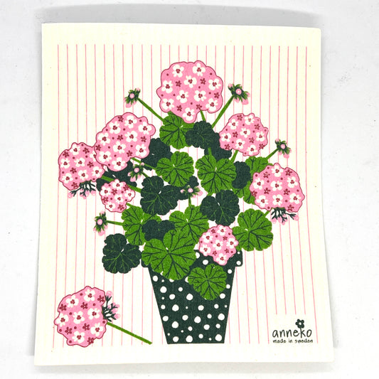 Pelargonium Swedish Dishcloth