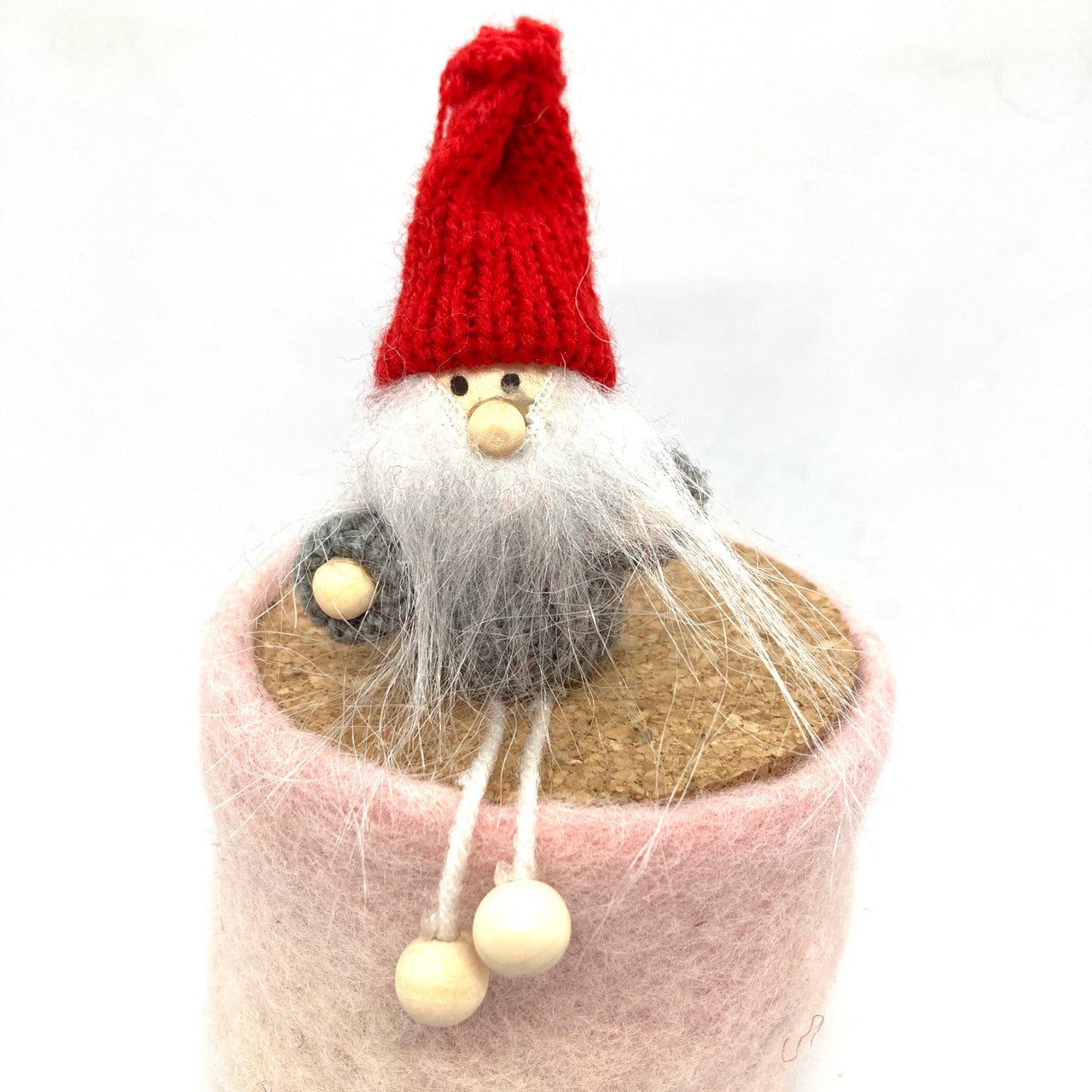 Red Hat Santa Ornament