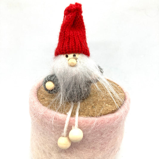 Red Hat Santa Ornament