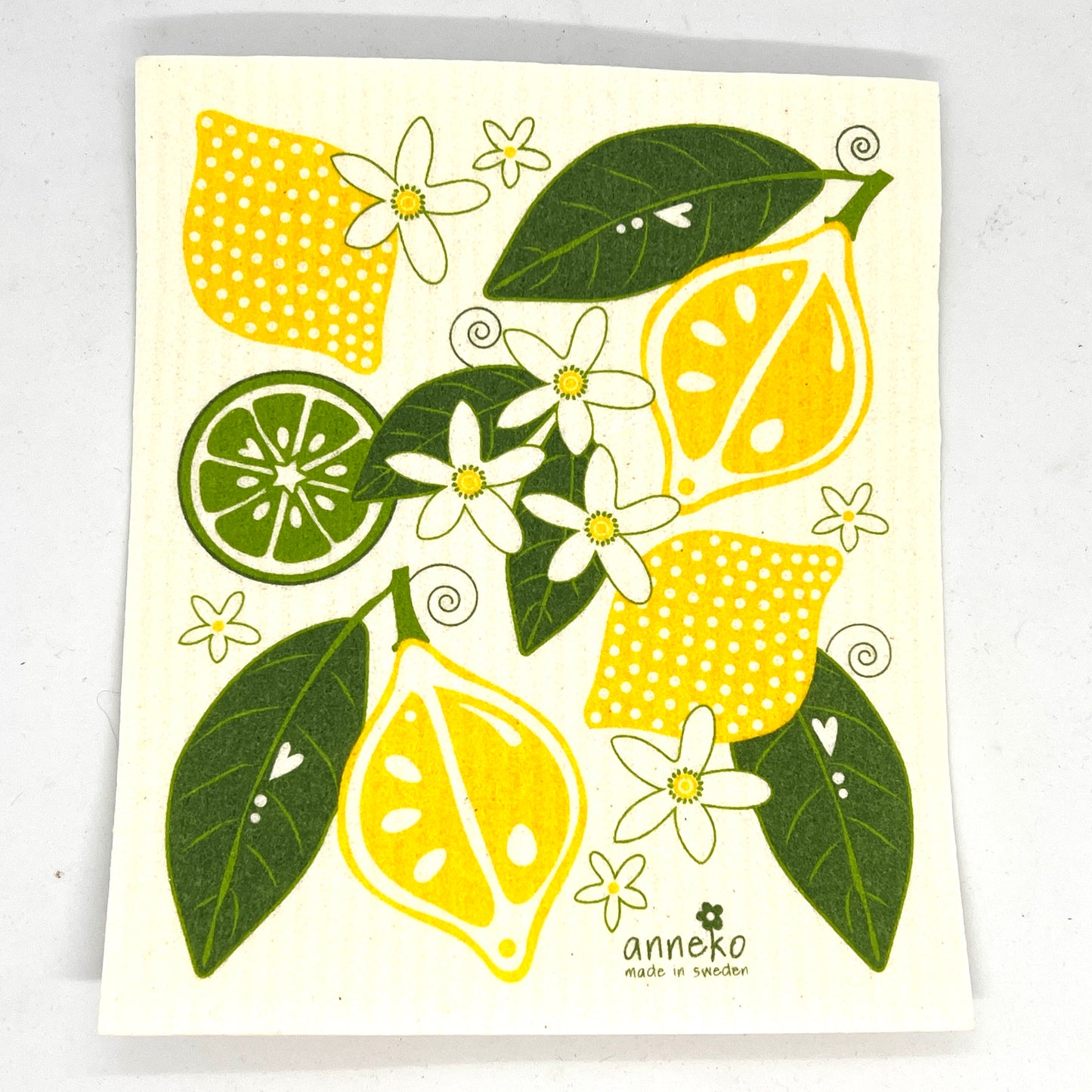 Lemon and Lime Swedish Dishcloth
