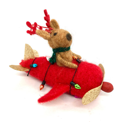 Flying Dog Ornament