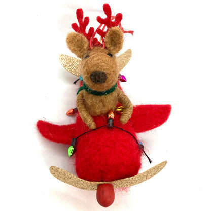 Flying Dog Ornament