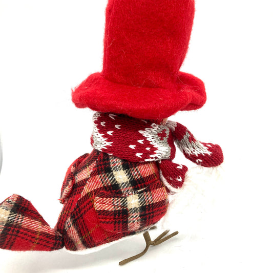 Plush Winter Owl (Red Hat & Nordic Scarf)