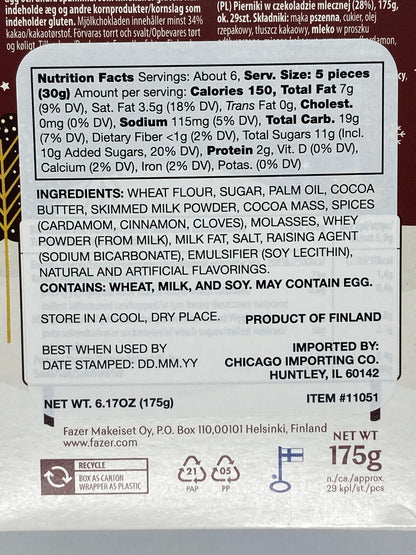 Fazer Chocolate Peppar Kakor Cookies