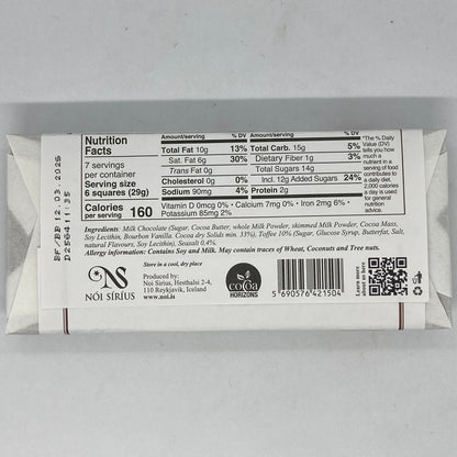 Icelandic Sea Salt Toffee Chocolate Bars (200g)