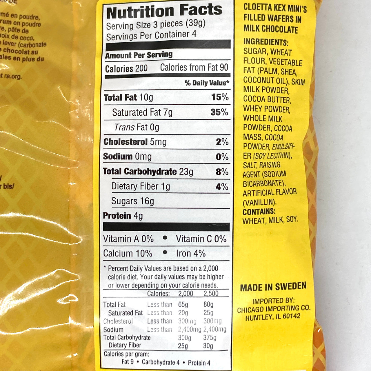 Cloetta Kex Mini Chocolate Wafer Bar