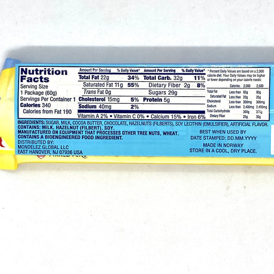 Freia Firkløver Milk Chocolate Bar with Chopped Hazelnuts