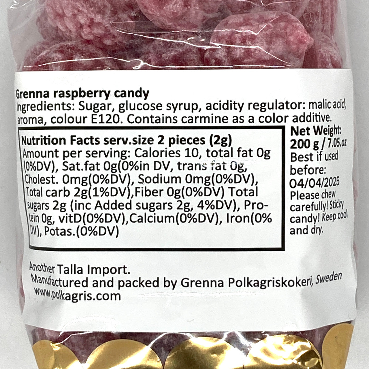 Gammeldags Hallon Swedish Candy