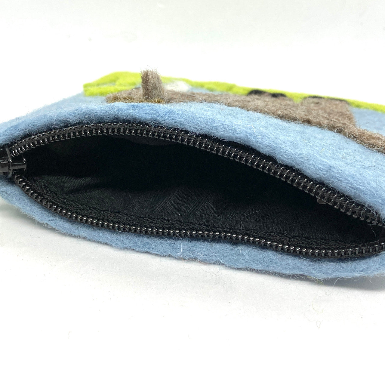 Happy Goat Felted Coin Purse
