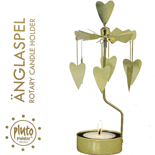 Heart rotary candle holder