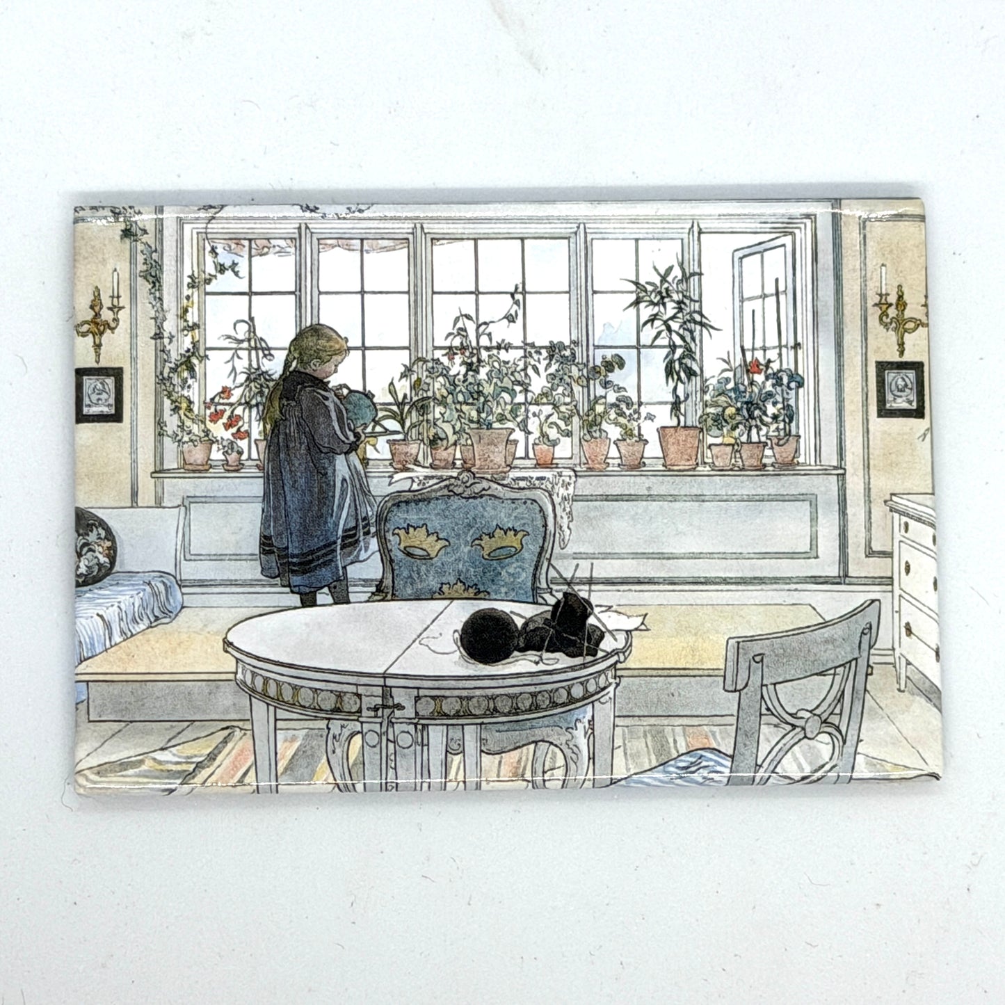 Carl Larsson Flower Window Magnet