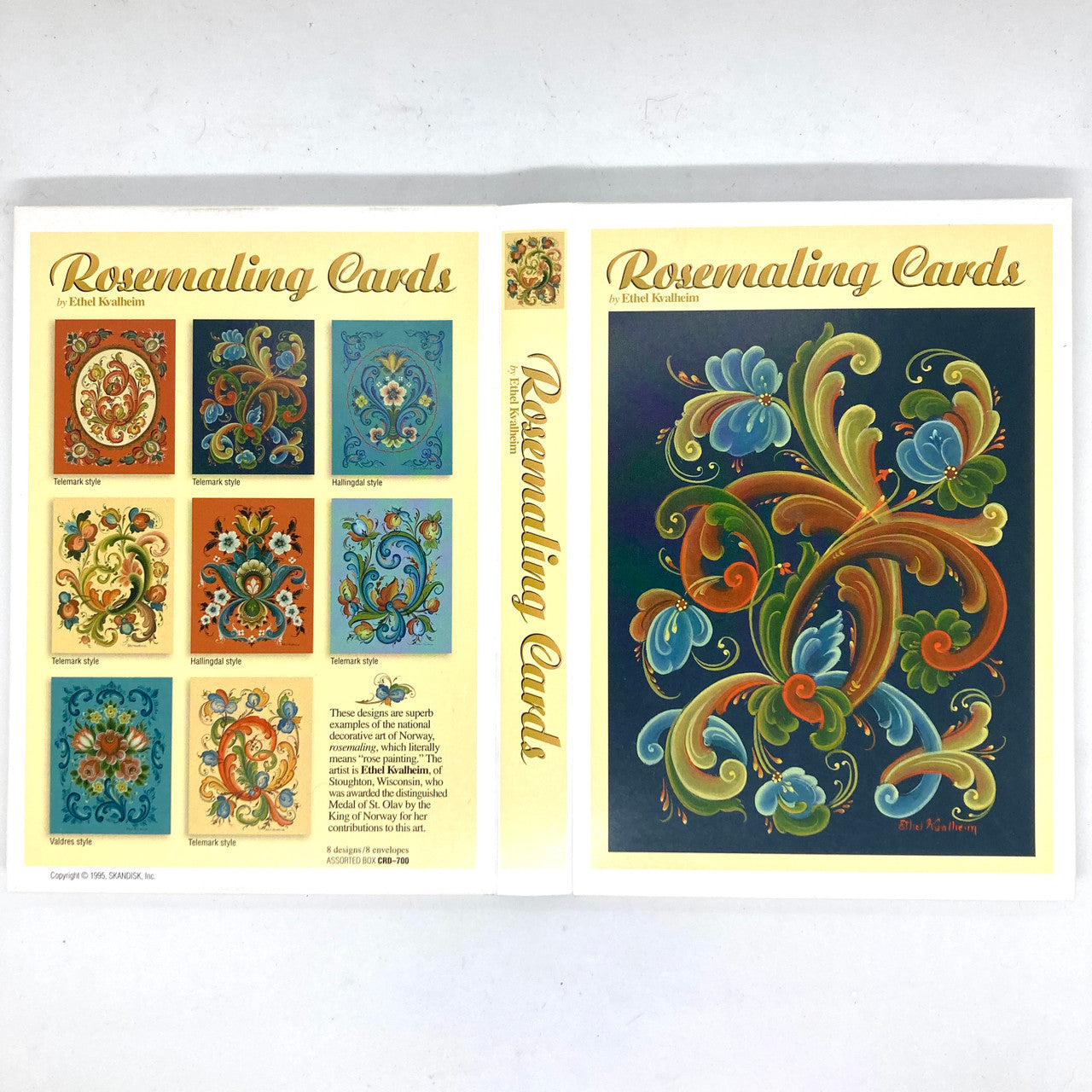 Rosemaling Art Notecards