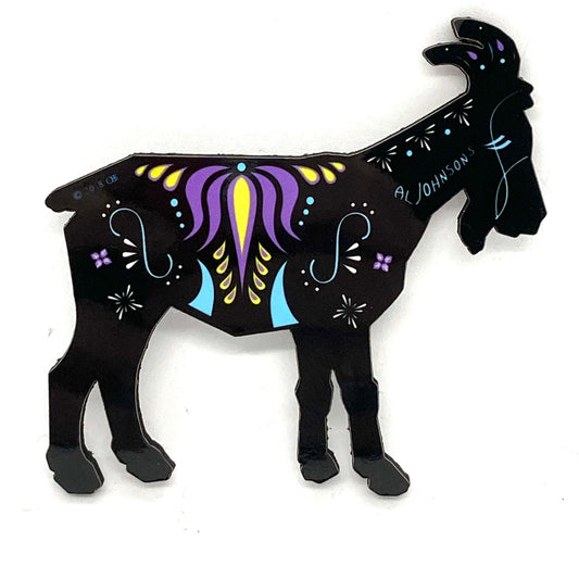 Al Johnson's Black Goat Magnet