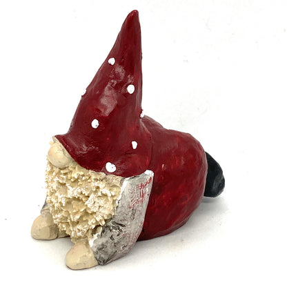 Tomten Max Laying on Stomach