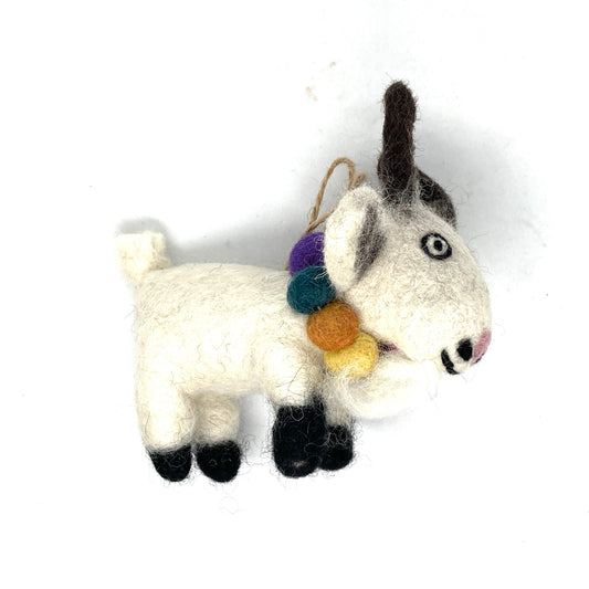 Wool Goat Ornament