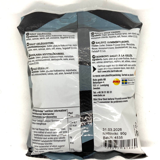 Bubs Salty Licorice Skulls Candy