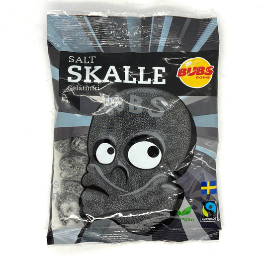 Bubs Salty Licorice Skulls Candy