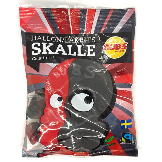 Bubs Raspberry Licorice Skulls Candy