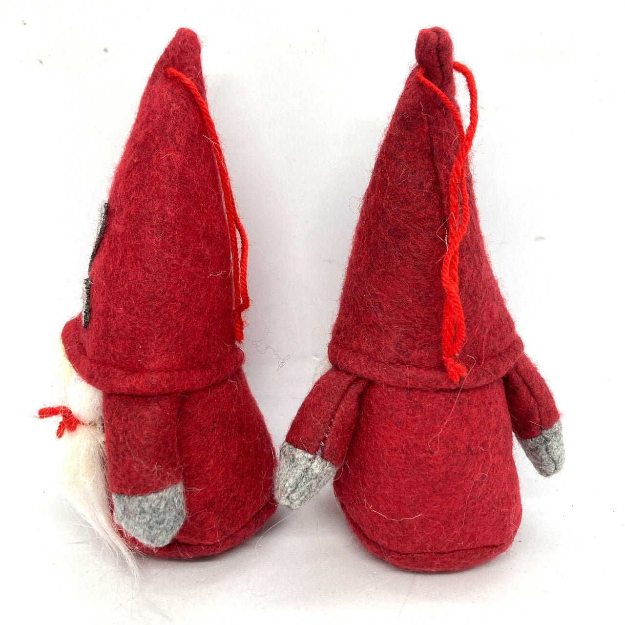 Heart Tomten Couple Ornaments (Red)