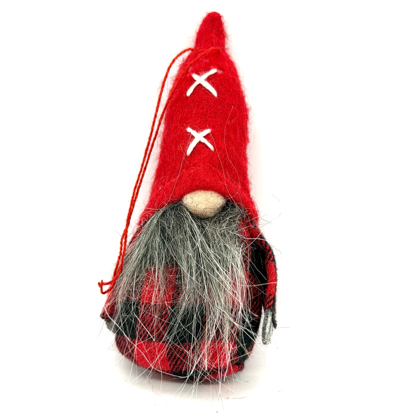 Buffalo Check Tomten Ornaments - Set of 3