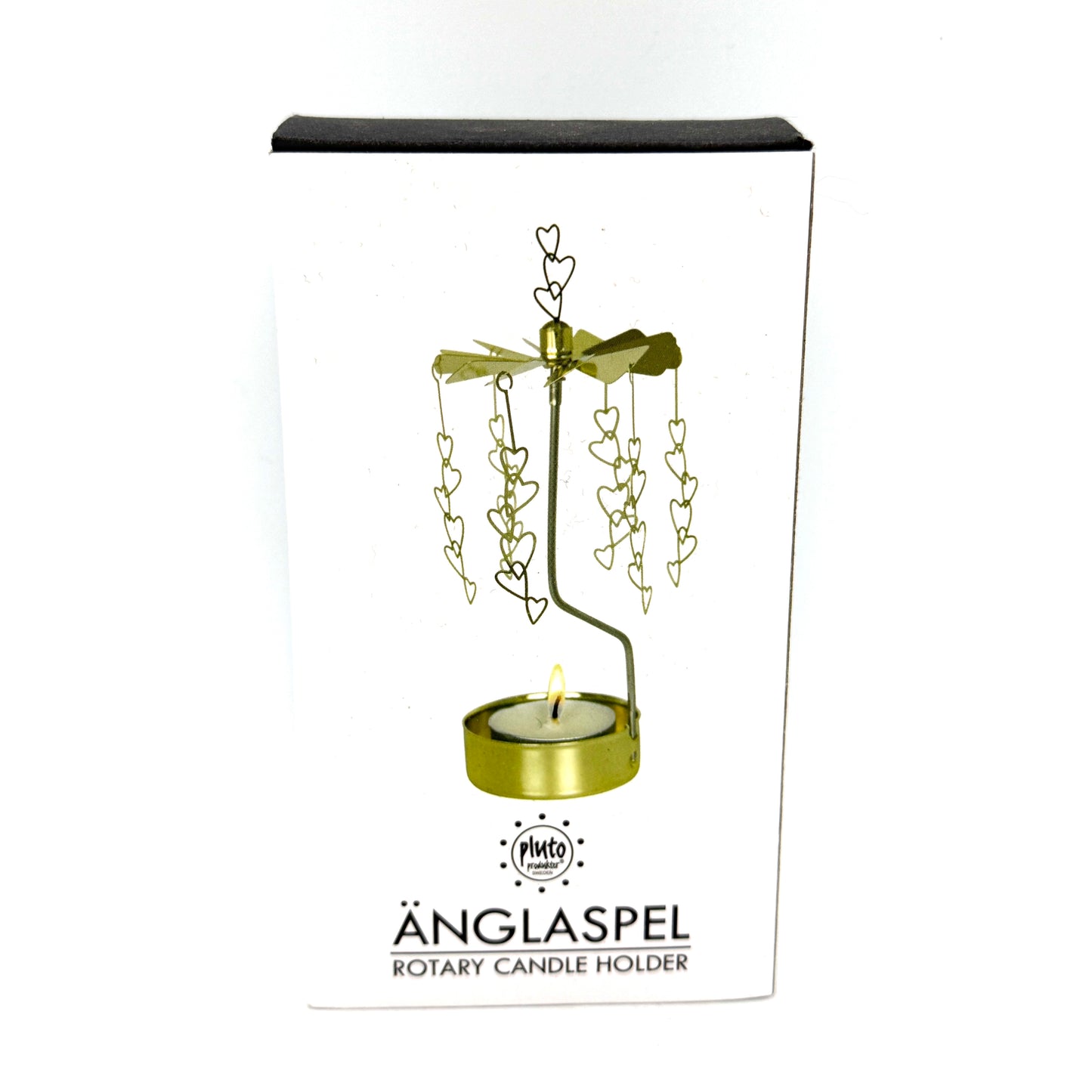 Änglaspel Row of Hearts rotary candle holder
