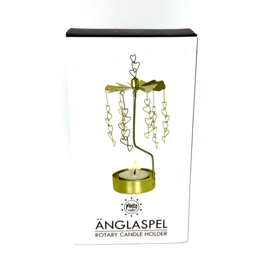 Änglaspel Row of Hearts rotary candle holder
