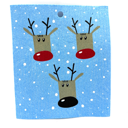 Reindeer Swedish Dishcloth