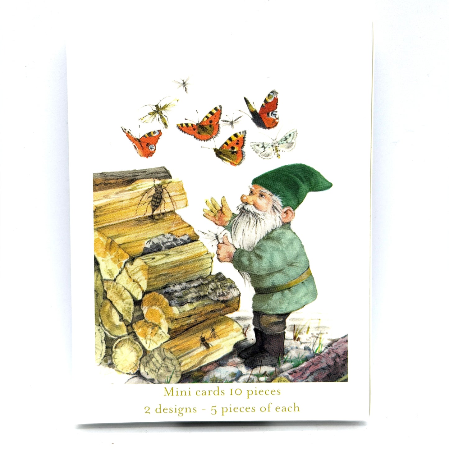 Gnomes Outside at Home Little Danish Art Notecards