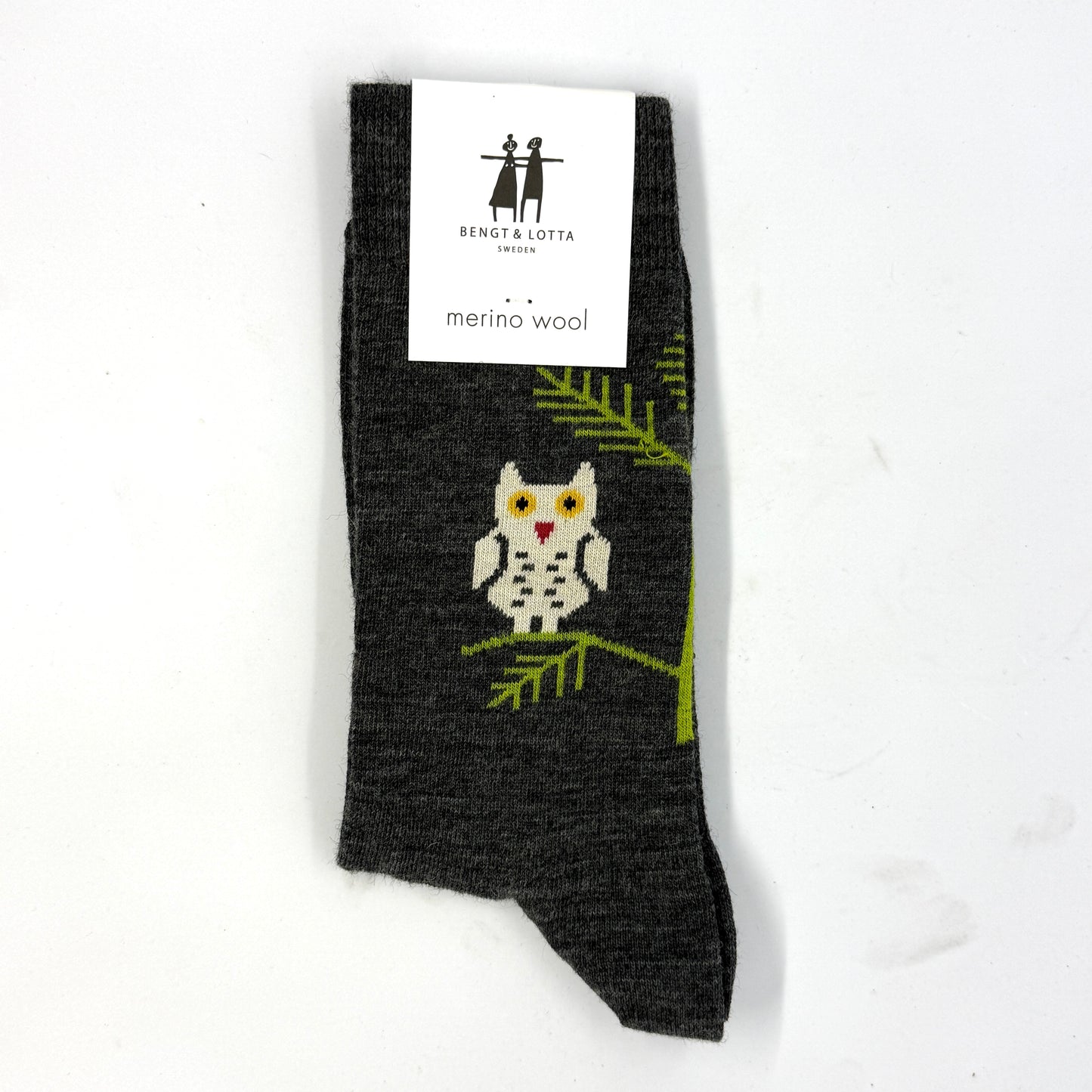 Bengt & Lotta "Owl" Socks (Charcoal)