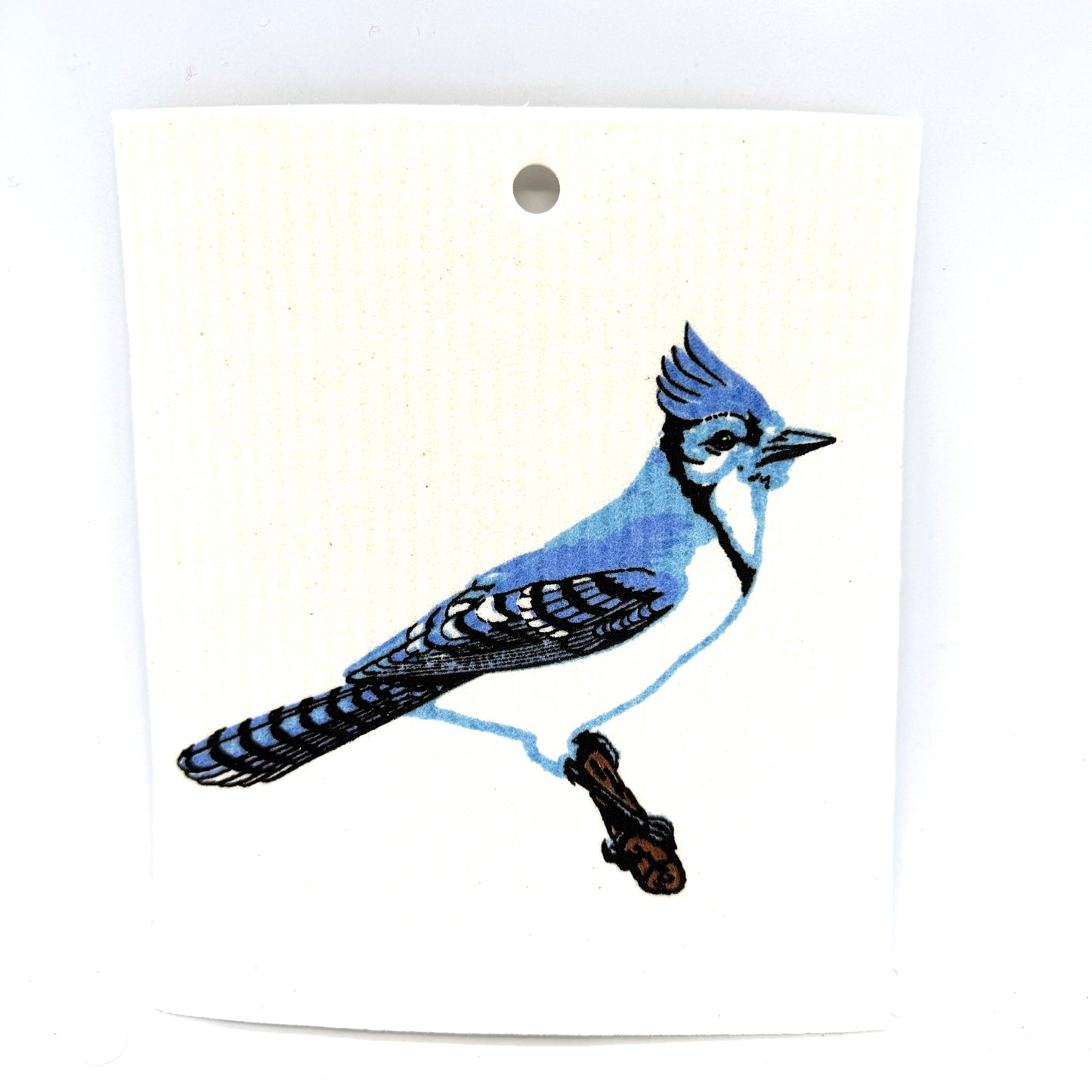 Blue Jay Swedish Dishcloth